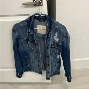 Hollister Blue Distressed Jean Jacket